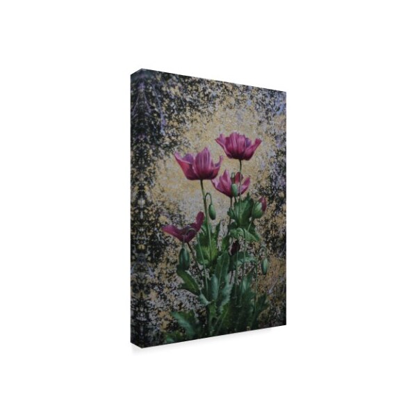 Michael Jackson 'Three Pink Flowers' Canvas Art,22x32